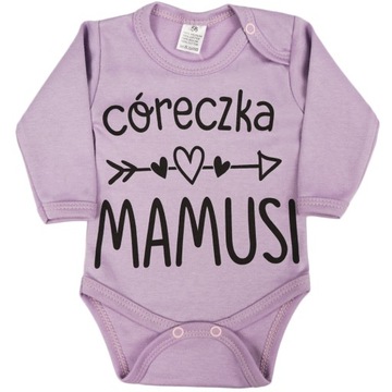 BODY r.68 wrzosowy wzór 401 CÓRECZKA MAMUSI