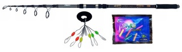 MOCNA WĘDKA KARPIÓWKA 3,60 m TELE CARP 160-360g + GRATIS ŚWIETLIKI+STOPERKI