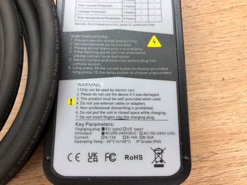 Зарядное устройство 13A/16A 230V TYP 2 EV Зарядное устройство TYP 2 EU для Renault Smart Nissan VW