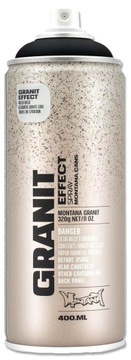 MONTANA GRANIT EFFECT EFEKT GRANITU KAMIENIA STRUKTURA SPRAY CZARNY 400ML