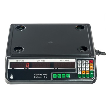 БЕСПРОВОДНЫЕ ЭЛЕКТРИЧЕСКИЕ ВЕСЫ ЖК-ДИСПЛЕЙ 40 КГ 2 Г БАТАРЕЯ