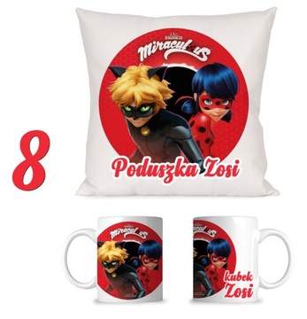 КОМПЛЕКТ ПОДУШКА + КРУЖКА БОЖЬЯ КОРОВКА ЧЕРНЫЙ КОТ N8