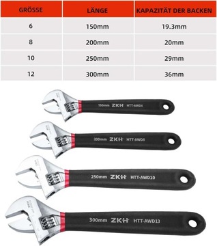 Ключ разводной 200мм ЗКХ