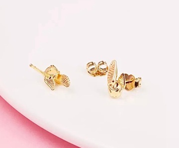 Посеребренные серьги Гарри Поттер с золотым снитчем - WES004