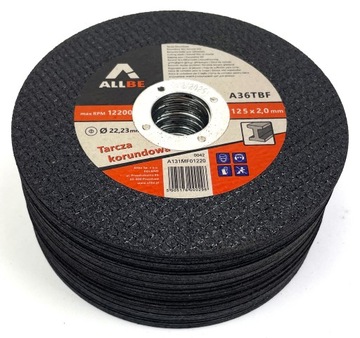 ДИСКИ ДЛЯ РЕЗКИ МЕТАЛЛА 125 x 2,0 ММ СТАЛЬНЫЕ ПРОЧНЫЕ ДИСКИ ДЛЯ РЕЗКИ МЕТАЛЛА