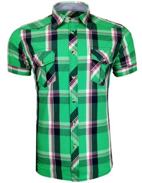 KOSZULA MĘSKA KRÓTKI RĘKAW _ KRATA _ K156 r. XL
