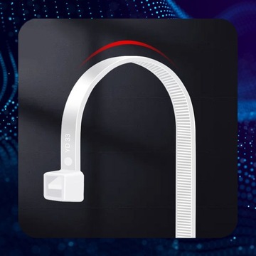 ОЧЕНЬ ПРОЧНЫЕ ЗАЖИМЫ 2,6х200мм 100 ШТ белые КАБЕЛЬНЫЕ СВЯЗКИ