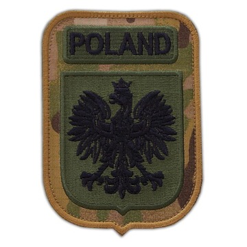 Emblemat wojskowy ORZEŁ POLAND multicam na rzepie