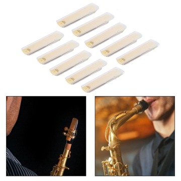 10 sztuk stroiki do klarnetu stroiki do saksofonu lekkie narzędzie do ćwiczeń twardość 1.0