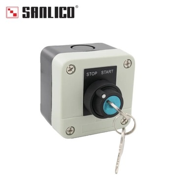 Waterproof Key Switch Control Station Box Rotary Selector Lock Switch 2-pos