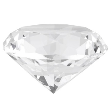 SZKLANY DIAMENT KRYSZTAŁ OZDOBNY DEKORACYJNY