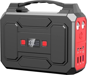 Power Bank 27000 mAh z wyjściem 230 V/12 V/USB Generator słoneczny