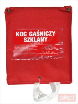 Противопожарное одеяло 120х180см Сертифицированное стекло CNBOP с крышкой ДЛЯ ДОМАШНЕЙ КОМПАНИИ