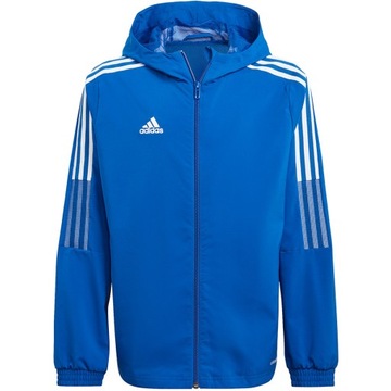 Kurtka dla dzieci adidas Tiro 21 Windbreaker Youth niebieska GP4978 116cm