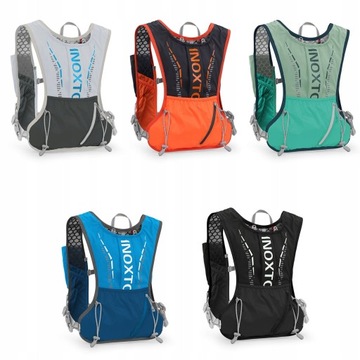 Рюкзак для бега со светоотражающим жилетом 5л Серый