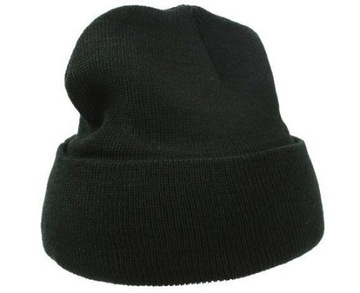 CZAPKA ZIMOWA CIEPŁA WYWIJANA BEANIE JHK BIAŁA