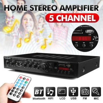 AMPLITUNER WZMACNIACZ STEREO BLUETOOTH HI-FI PILOT FM AMPLITUNER AUDIO