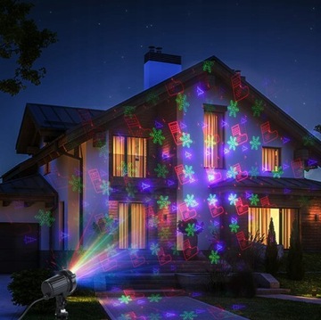 Лазерный проектор LED РОЖДЕСТВЕНСКИЙ ПРОЕКТОР IP65 (2669)