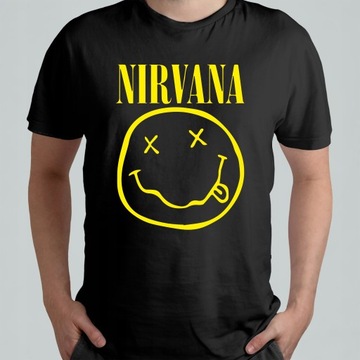 Koszulka T-shirt Męski Nirvana Hard Rock #4 r. L