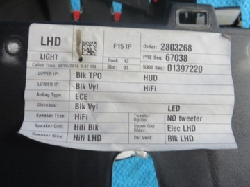 BMW X5 F15 DESKA ROZDĚLOVAČE