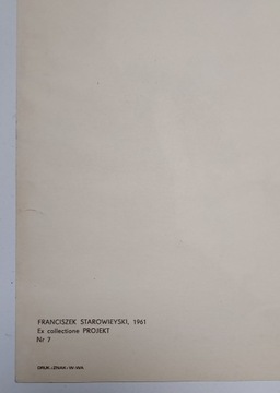 Плакат Фрэнк V 1961 г. Ф.Старовейский 28х40см