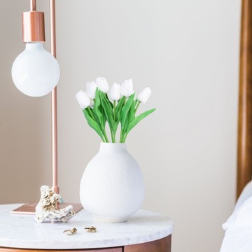 ТЮЛЬПАНЫ БУКЕТ ТЮЛЬПАНОВ ИСКУССТВЕННЫЕ ЦВЕТЫ как настоящие для декоративной вазы