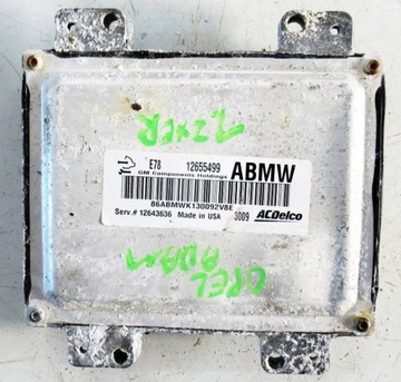 OPEL ADAM 2013 1.2 XER STEROWNIK KOMPUTER SILNIKA ECU 12655499ABMW