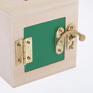 Игрушки Монтессори для детей, дошкольное образование, зеленый кубик