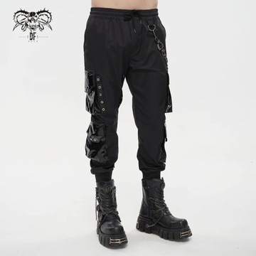 spodnie joggery DEVIL FASHION - PUNK GOTHIC [XL]