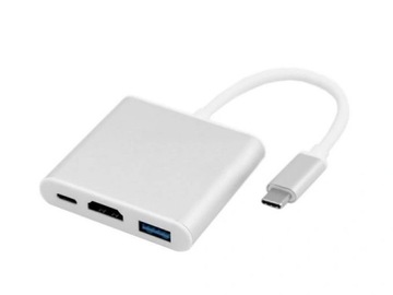 Adapter USB-C USB 3.1 do HDMI / USB 3.0 / USB-C 4K