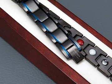 МУЖСКОЙ БРАСЛЕТ MAGNETIC POWER BLACK HEALTH BOSTON JEWELLER ORIGINAL