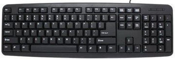 Klawiatura Ekonomiczna USB QWERTY US 104 Klawisze
