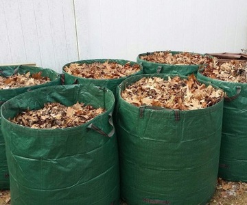 ZESTAW OGRODOWY DO GRABIENIA LIŚCI 180 LITRÓW