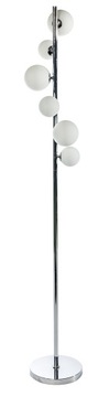 AZZARDO SYBILLA LAMPA PODŁOGOWA CHROM KULE