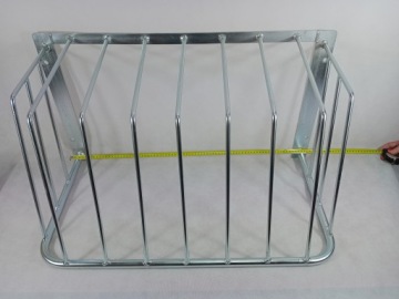 Большая оцинкованная кормушка для лошадей, 80 x 45 x 45 см