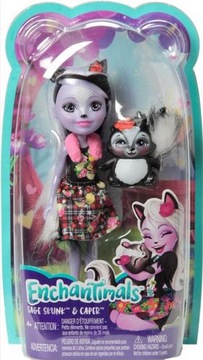 ENCHANTIMALS LALKA SAGE SKUNKS +ZWIERZĄTKO