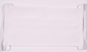 MASKA maseczka bawełniana STREETWEAR gumki WHITE