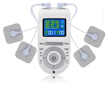 ELEKTROSTYMULATOR MIĘŚNI NERWÓW TENS EMS 2 KAN.