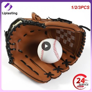 1/2/3 шт. бейсбольные перчатки из чистой кожи для взрослых и детей, бейсбольные тренировки