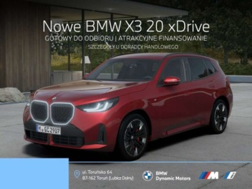 BMW X3 G45 2026 BMW X3 20 xDrive 208 KM mHEV - Gotowy do Odbioru - Pakiet M Pro - Kamera 3