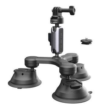 Uchwyt do kamer sportowych trójramienny z mocowaniem Suction Cup