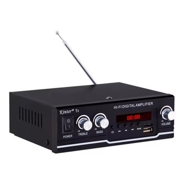 2-КАНАЛЬНЫЙ МОЩНЫЙ УСИЛИТЕЛЬ ЗВУКА BLUETOOTH 5.0 FM-РАДИО USB SD RCA ПУЛЬТ ДИСТАНЦИОННОГО УПРАВЛЕНИЯ