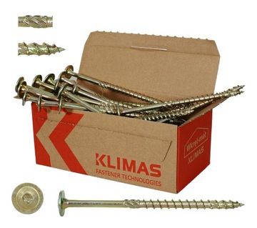 Wkręty do drewna ciesielskie talerzowe 8x80 Torx 50 szt