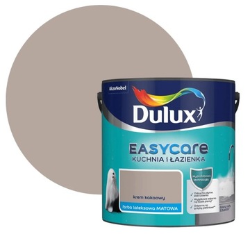 DULUX EASY KUCHNIA ŁAZIENKA Krem kakaowy 2,5L Mat FARBA DO ŚCIAN I SUFITÓW