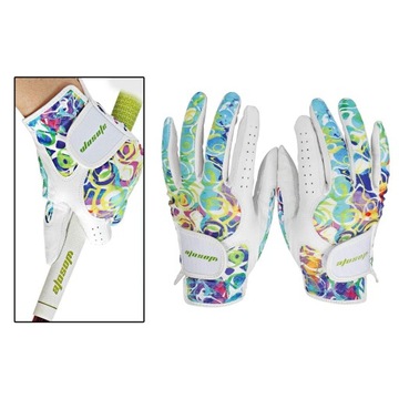 1 пара женских перчаток для гольфа, дышащие, эластичные, профессиональные, женские 21