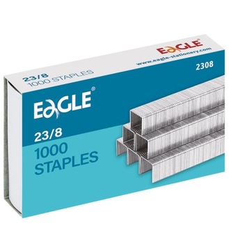 ZSZYWKI 23/8 EAGLE 1000 SZTUK ZSZYWJĄ DO 40 KARTEK