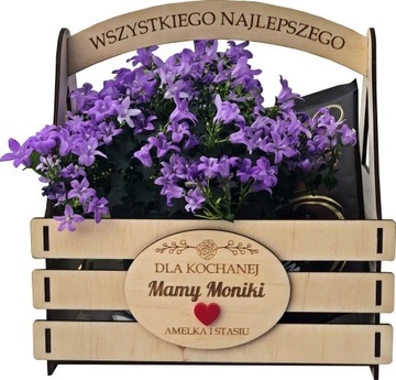 drewniana skrzynka dzień MAMY MATKI prezent