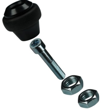 ВЕРХНИЙ РЕЗИНОВЫЙ НАПРАВЛЯЮЩИЙ РОЛИК FI40 ОЦИНКОВАННЫЙ ДЛЯ РАЗДВИЖНЫХ ВОРОТ