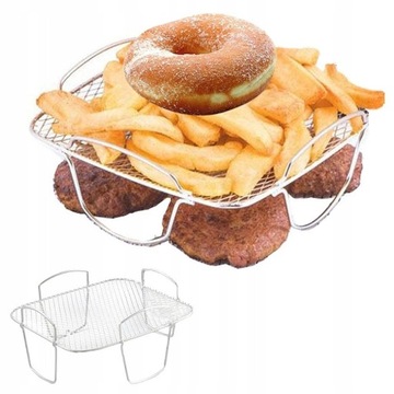 AIR FRYER WYMIENNY RUSZT DO GRILLOWANIA BBQ STAL