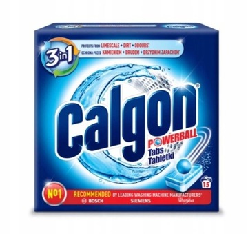 CALGON TABLETKI 3w1 ODKAMIENIACZ DO PRALKI 15szt.